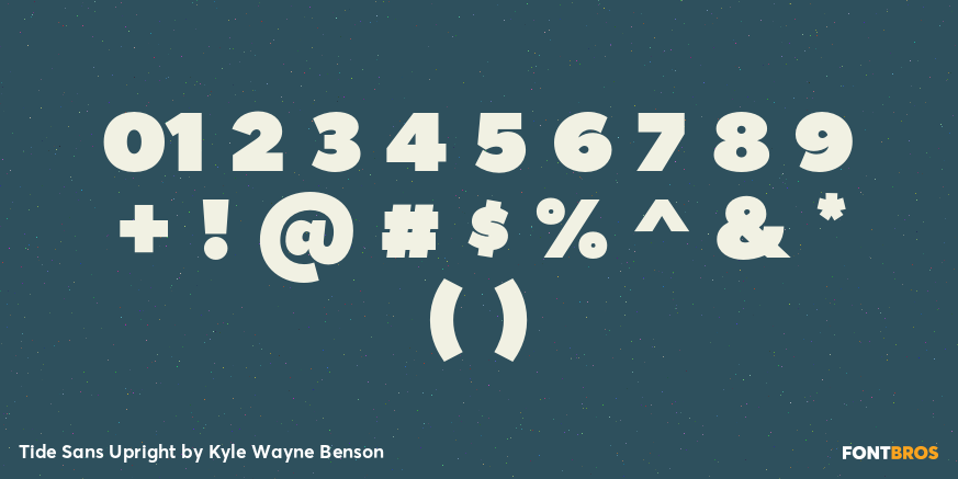 Tide Sans Upright Font Poster #4