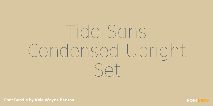 Tide Sans Condensed Upright Set Poster