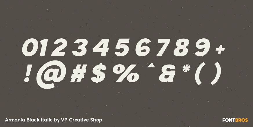 Armonia Black Italic Font Poster #4