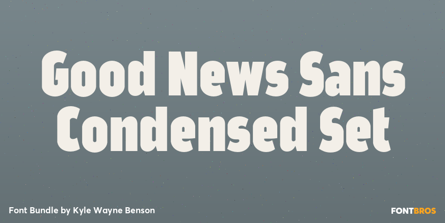 Good News Sans Condensed Set Font Poster #1
