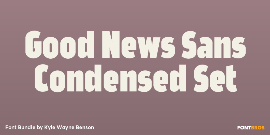 Good News Sans Condensed Set Poster