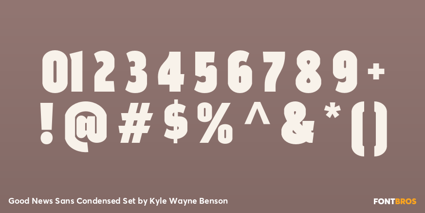 Good News Sans Condensed Set Font Poster #1