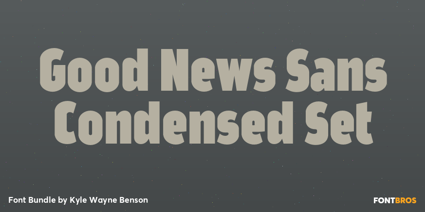 Good News Sans Condensed Set Font Poster #1