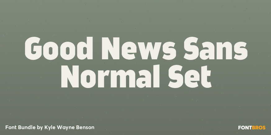 Good News Sans Normal Set Font Poster #1