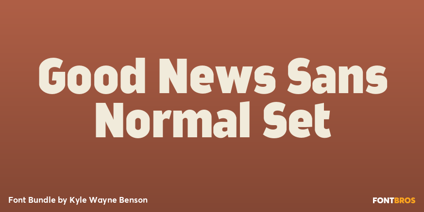 Good News Sans Normal Set Poster