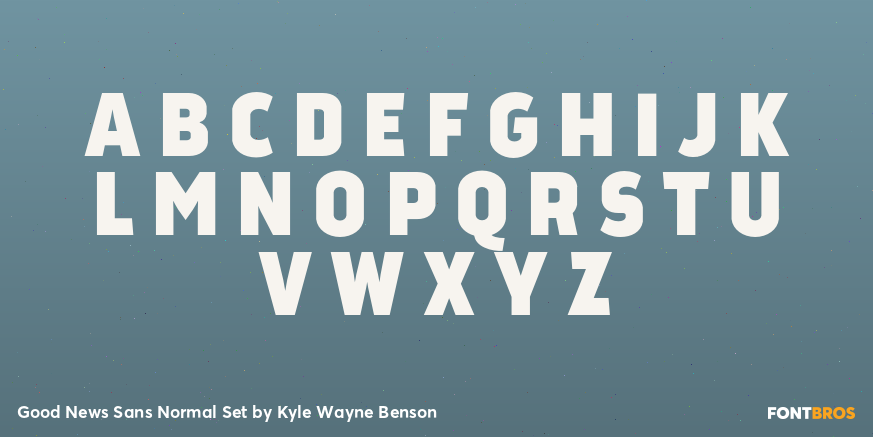 Good News Sans Normal Set Font Poster #2