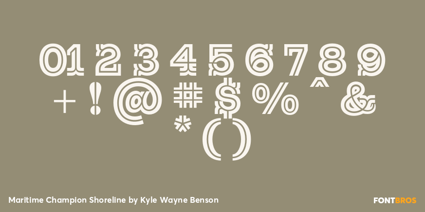 Maritime Champion Shoreline Font Poster #1