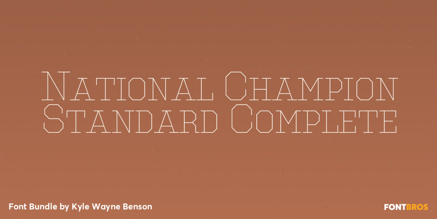 National Champion Standard Complete Poster