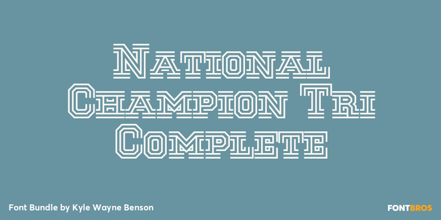 National Champion Tri Complete Poster