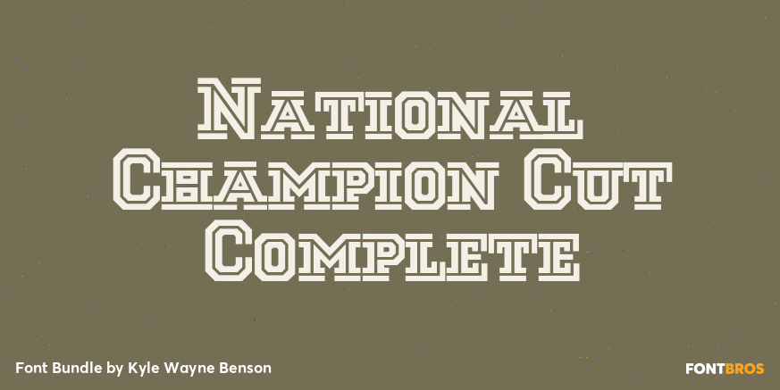 National Champion Cut Complete Poster