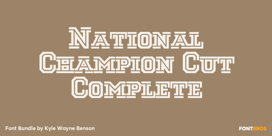 National Champion Cut Complete Poster