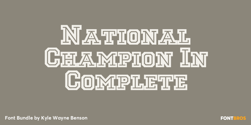 National Champion In Complete Poster