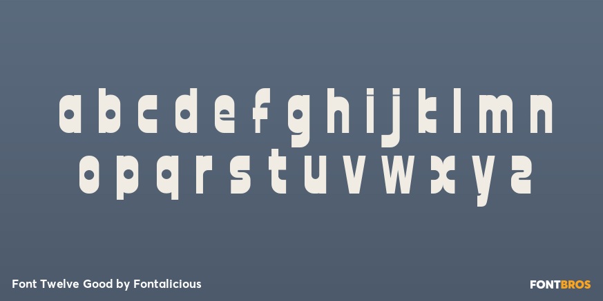 Font Twelve Good Font Poster #1