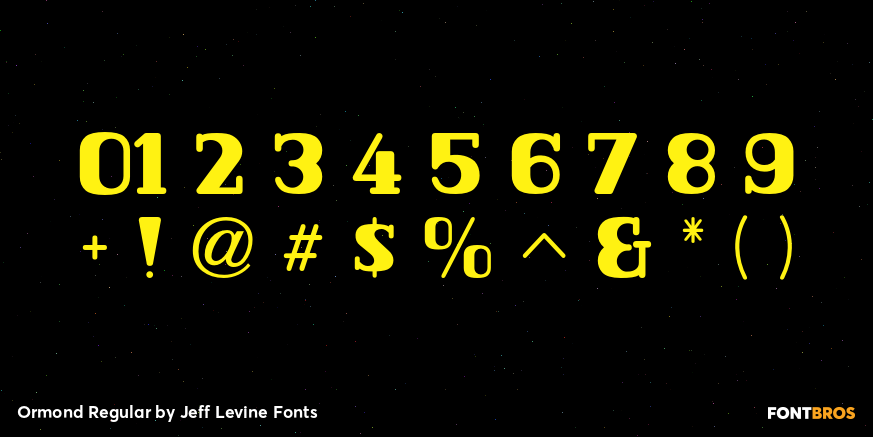 Ormond Regular Font Poster #1