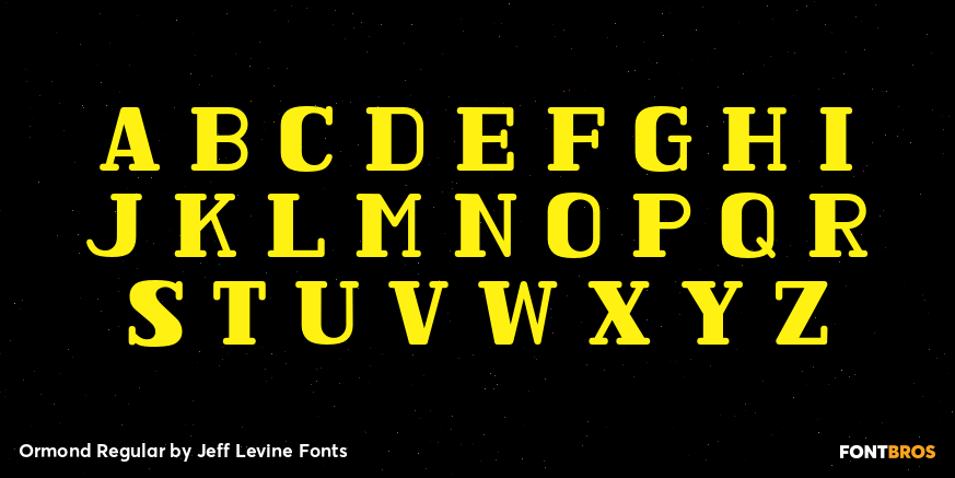 Ormond Regular Font Poster #1
