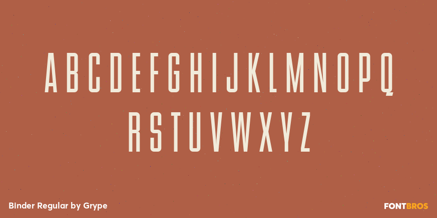 Binder Regular Font Poster #2