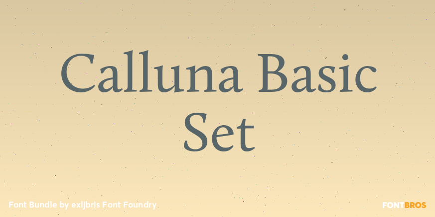 Calluna Basic Set Font Poster #1