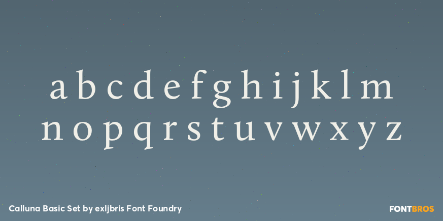 Calluna Basic Set Font Poster #3