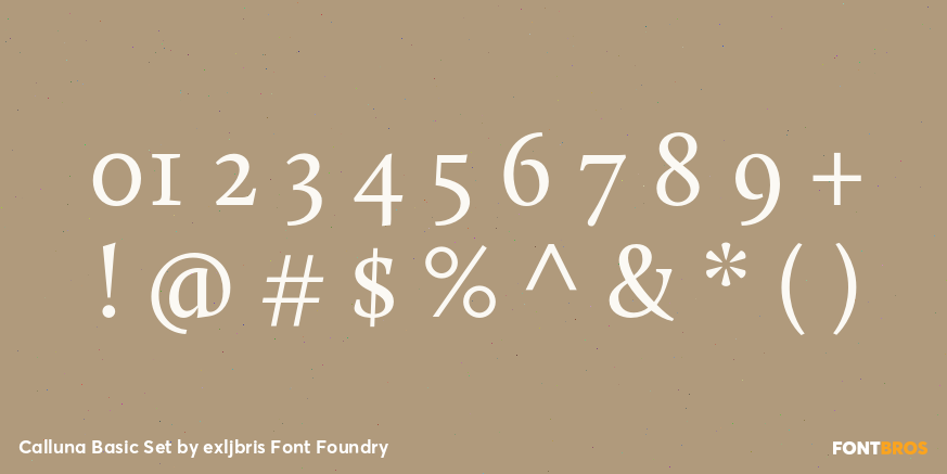 Calluna Basic Set Font Poster #4