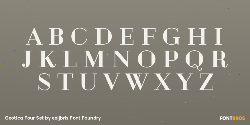 Geotica Four Set Font Poster #2