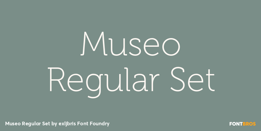 Museo Regular Set Poster