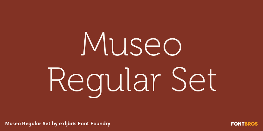 Museo Regular Set Poster