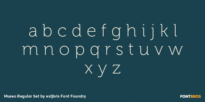 Museo Regular Set Font Poster #3