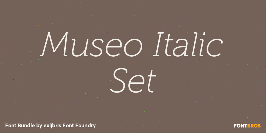 Museo Italic Set Poster