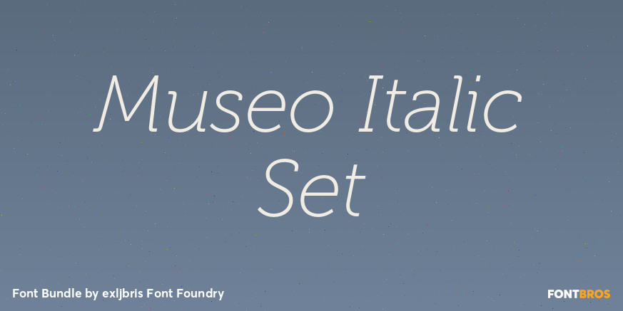 Museo Italic Set Poster