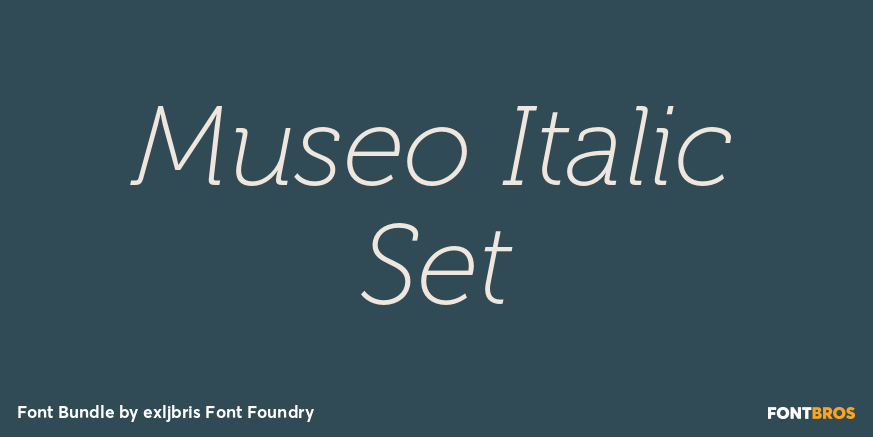 Museo Italic Set Poster