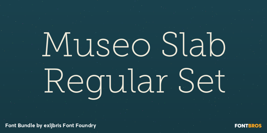 Museo Slab Regular Set Font Poster #1