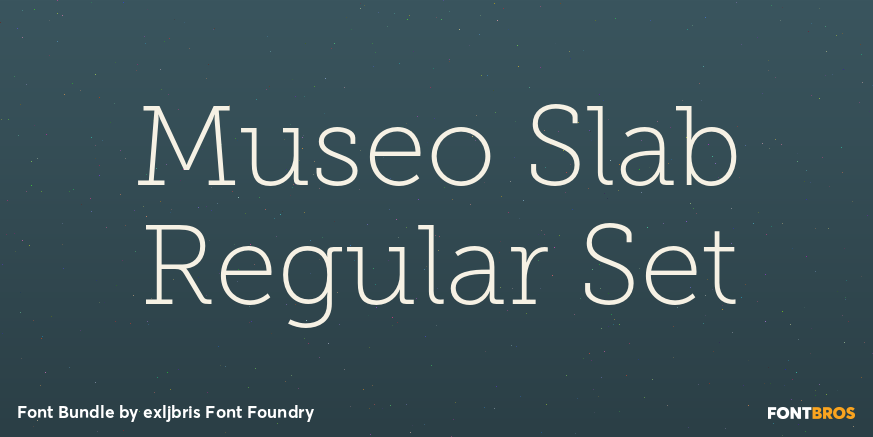 Museo Slab Regular Set Poster