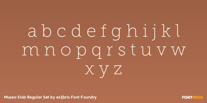 Museo Slab Regular Set Font Poster #3