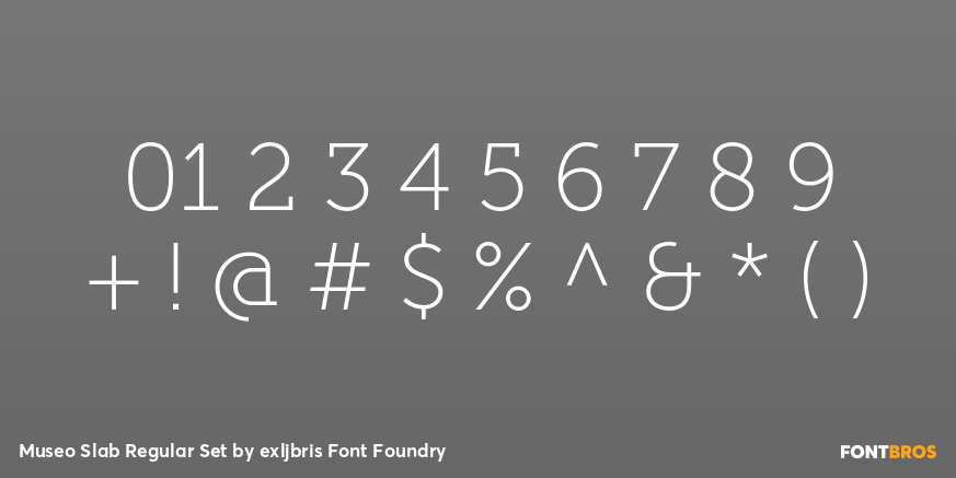 Museo Slab Regular Set Font Poster #4