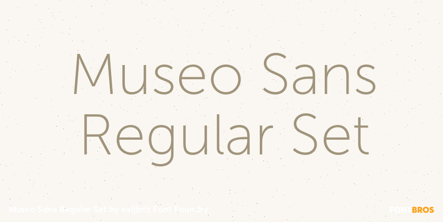 Museo Sans Regular Set Font Poster #1