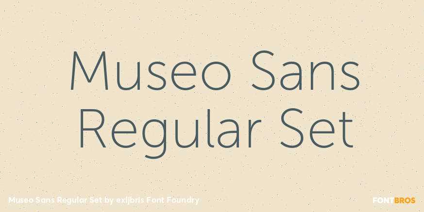 Museo Sans Regular Set Poster