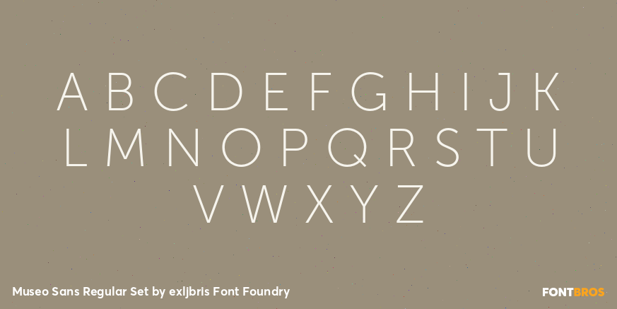 Museo Sans Regular Set Font Poster #2