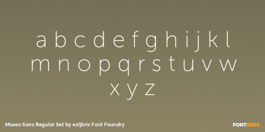 Museo Sans Regular Set Font Poster #3