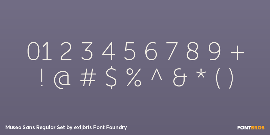 Museo Sans Regular Set Font Poster #4