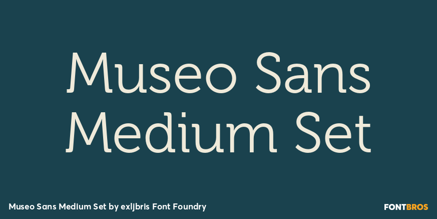 Museo Sans Medium Set Poster