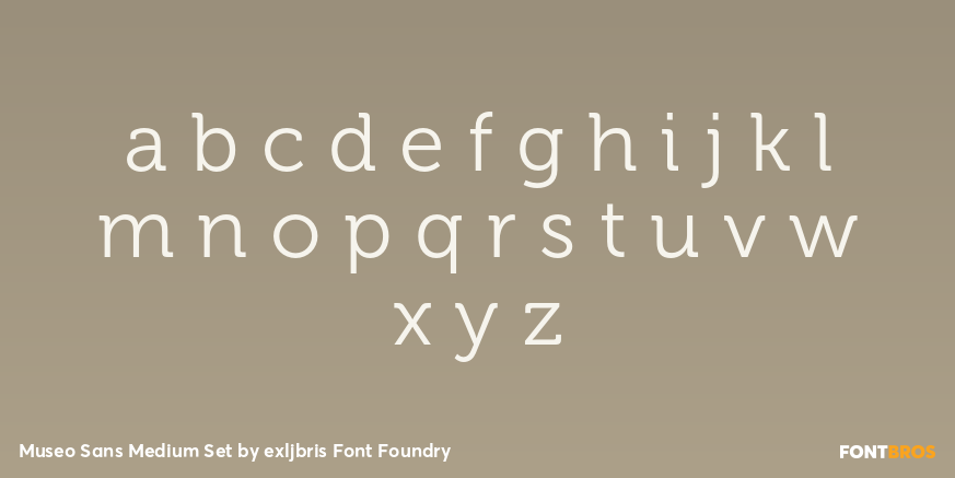 Museo Sans Medium Set Font Poster #3