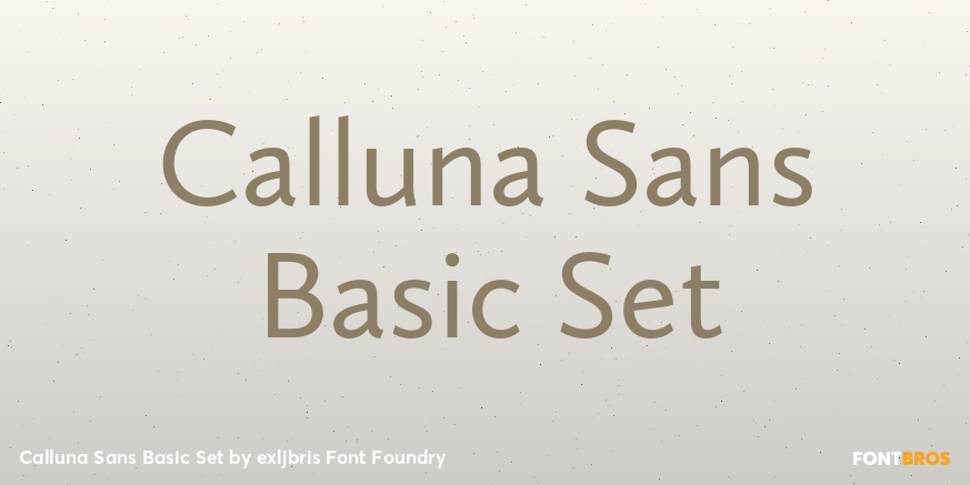 Calluna Sans Basic Set Poster
