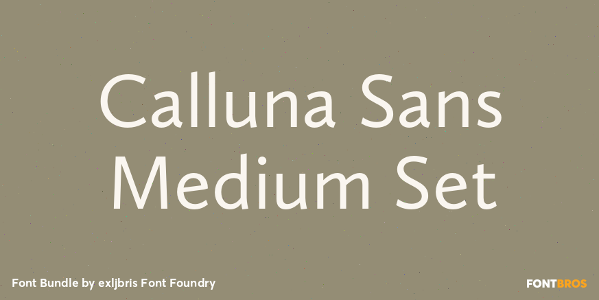Calluna Sans Medium Set Poster