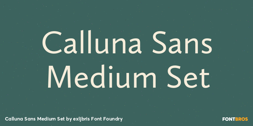 Calluna Sans Medium Set Poster
