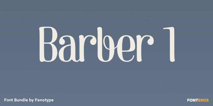 Barber 1 Font Poster #1