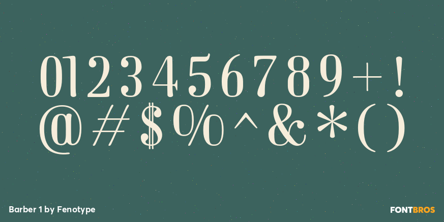 Barber 1 Font Poster #1