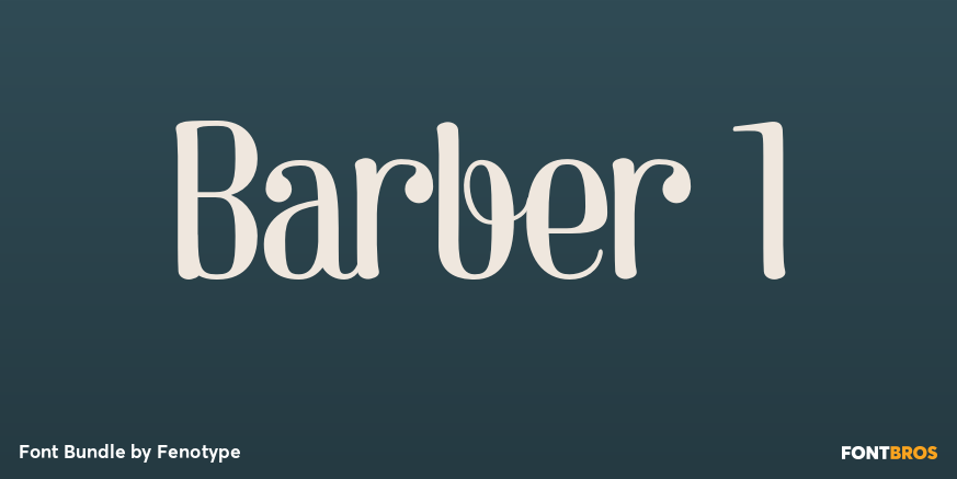 Barber 1 Font Poster #1