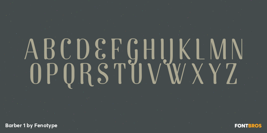 Barber 1 Font Poster #2