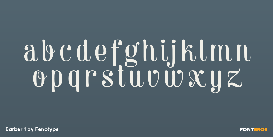 Barber 1 Font Poster #1