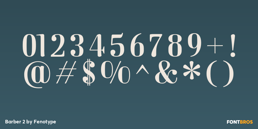 Barber 2 Font Poster #1